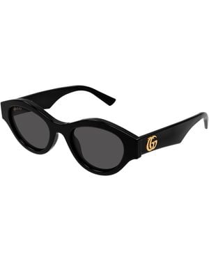 Gucci Gg2207S 001 Sunglasses Acetate Cat Eye - Black