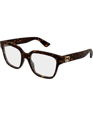 Gucci Gg2193O 002 Optical Frames Injected Transparent Squared - Black
