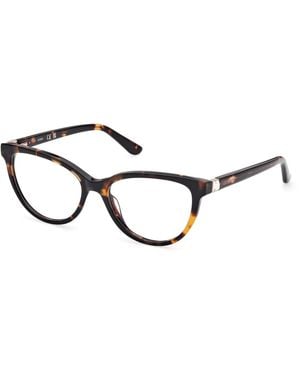 Guess Gu50195 052 Optical Frames Acetate Cat Eye Normal - Black