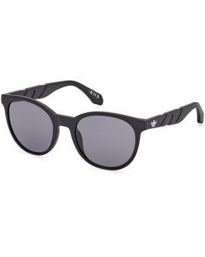 adidas Or0102 02A Sunglasses Injected Round Normal - Black