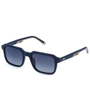 Fila Sfib07 D82Z Sunglasses Acetate Smoke Squared Nuanced - Black