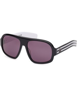 adidas Or0125 01A Sunglasses Acetate Smoke Pilot Normal - Purple