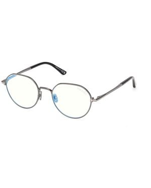 Tom Ford Ft6127-B 008 Optical Frames Metal Round Normal - Black