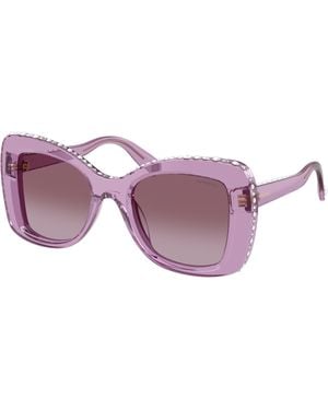 Swarovski Sk6062U 10968H Sunglasses Acetate Butterfly Normal Nuanced - Purple