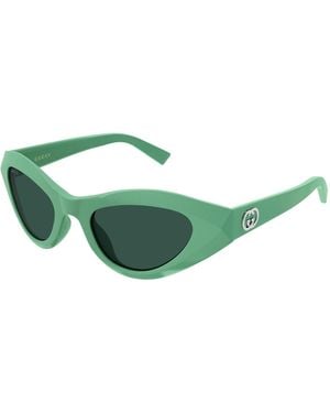 Gucci Gg2201S 005 Sunglasses Acetate Geometric - Green