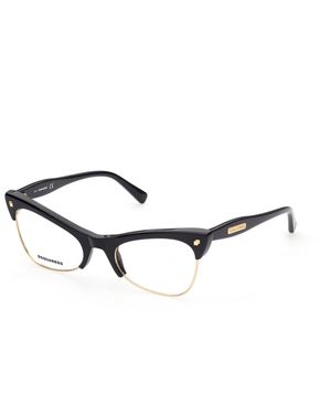 DSquared² Dq5332 001 Optical Frames Outlet Acetate Cat Eye - Black