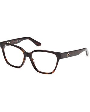 Guess Gu50381 52 Optical Frames Acetate Squared Normal - Black