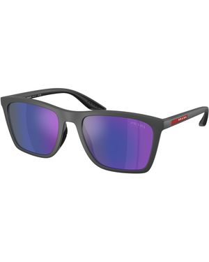 Prada Linea Rossa Ps B08S Ufk05U Sunglasses Injected Pillow Normal - Black