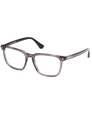 Web We5430 020 Optical Frames Acetate Squared Normal - Black