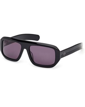 adidas Or0131 01A Sunglasses Acetate Smoke Squared Normal - Black