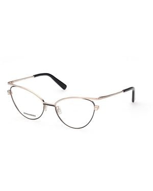 DSquared² Dq5333 028 Optical Frames Outlet Metal Cat Eye - Black