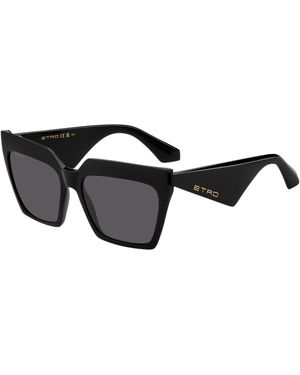 Etro 0001/S 807/Ir Sunglasses Acetate Squared Normal - Black