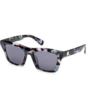 MAX&Co. Mo0145 55V Sunglasses Acetate Squared Normal - Black