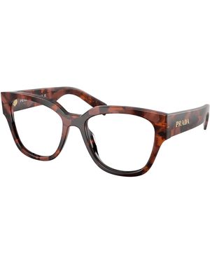 Prada Pr C06V 23F1O1 Optical Frames Acetate Round Normal - Black