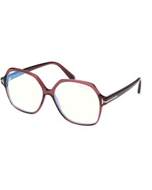 Tom Ford Ft6062-B 071 Optical Frames Acetate Geometric Normal - Black