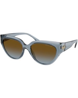 Michael Kors Mk2241U Boca Raton 401413 Sunglasses Injected Cat Eye Normal Shaded - Black