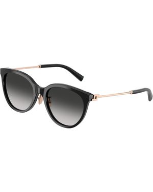 Tiffany & Co. Tf4243D 80013C Sunglasses Acetate Round Normal Shaded - Black