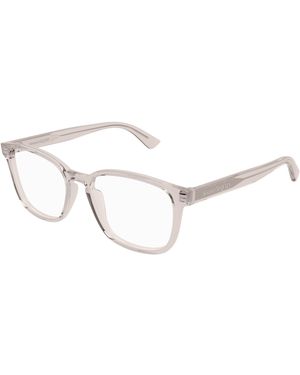 McQueen Am0462O 004 Optical Frames Acetate Transparent Squared - Black