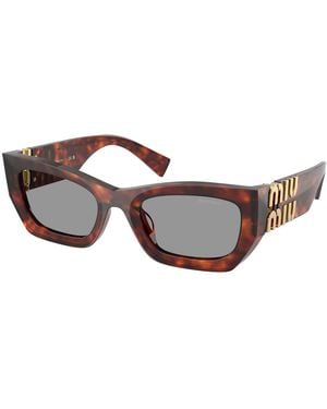 Miu Miu Mu 09Ws 21C40O Sunglasses Acetate Squared Normal - Black