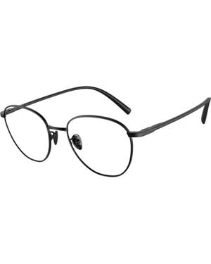 Giorgio Armani Ar5134 3001 Optical Frames Steel Transparent Pantos Normal - Black