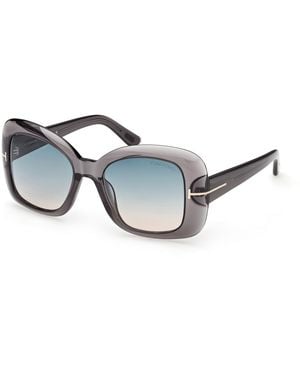 Tom Ford Ft1348 Sandra-02 20P Sunglasses Acetate Squared Normal - Black