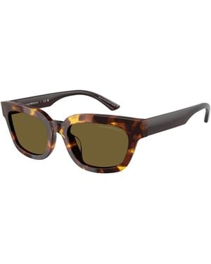 Emporio Armani Ea4233U 618173 Sunglasses Acetate Geometric Normal - Black
