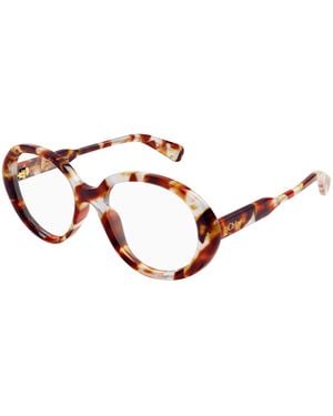 Chloé Ch0221O 008 Optical Frames Acetate Transparent Round - Black