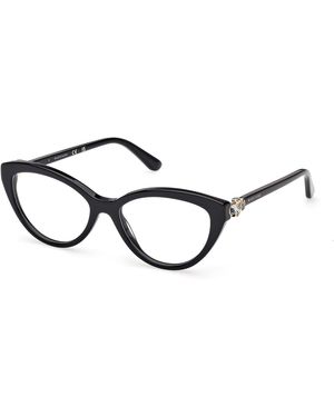 Guess Gm50049 050 Optical Frames Acetate Cat Eye Normal - Black