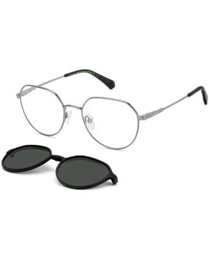 Polaroid Pld 6204/Cs V81/M9 Sunglasses Metal Geometric Polarized - Black
