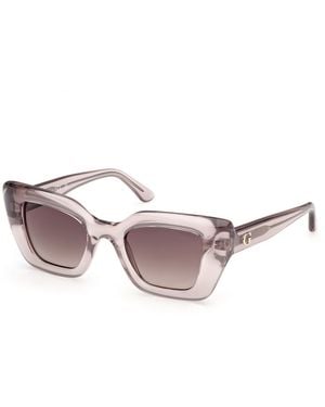 Guess Gu00353 57F Sunglasses Injected Squared Normal - Black