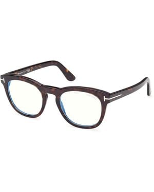 Tom Ford Ft6081-B 052 Optical Frames Acetate Round Normal - Black