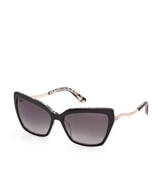Guess Gm00046 01B Sunglasses Acetate Smoke Butterfly Normal - Black