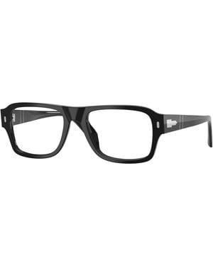 Persol Po3407V 95 Optical Frames Acetate Transparent Squared Normal - Black