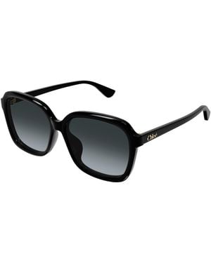 Chloé Ch0390Sk 001 Sunglasses Acetate Squared Nuanced - Black