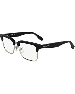 KARL LAGERFELD Kl6202 001 Optical Frames Metal Squared Normal - Black