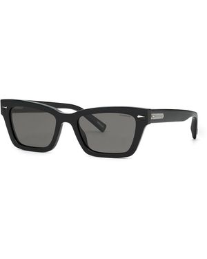Chopard Sch338 700P Sunglasses Acetate Squared Polarized Anti-Glare - Black