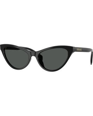 Versace Ve4522U Gb1/87 Sunglasses Acetate Cat Eye Normal - Black