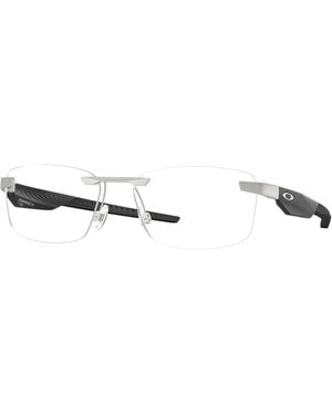 Oakley Ox3126 Steakhouse 1.0 312604 Optical Frames Metal Transparent Squared Normal - Black