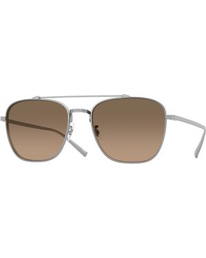 Oliver Peoples Ov1349St Avison 5036Gn Sunglasses Titanium Pilot Polarized - Black