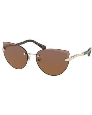 BVLGARI Bv6172B 278/El Outlet Sunglasses Metal Cat Eye Normal - Black