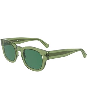 Calvin Klein Ckj25601S 305 Sunglasses Acetate Geometric Normal - Green