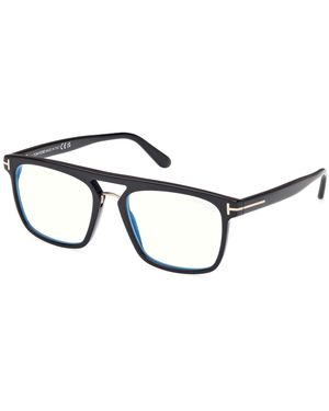 Tom Ford Ft5942-B 001 Optical Frames Acetate Squared Normal - Black