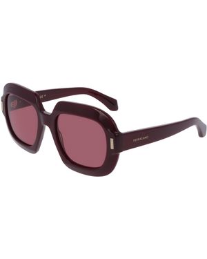 Ferragamo Sf2068Se 606 Sunglasses Acetate Butterfly Normal - Black