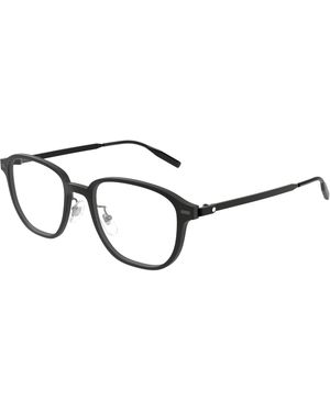 Montblanc Mb0466Oa 001 Optical Frames Injected Transparent Geometric - Black