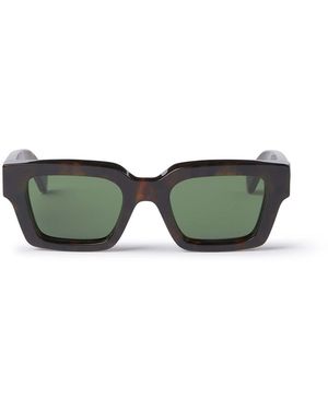 Off-White c/o Virgil Abloh Oeri126 Virigil L 6055 Sunglasses Acetate Squared Normal - Green