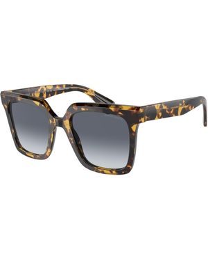 Giorgio Armani Ar8156 587486 Sunglasses Acetate Squared Normal Shaded - Black