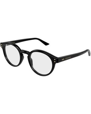 Gucci Gg2133O 001 Optical Frames Acetate Transparent Round - Black