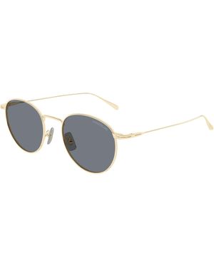Montblanc Mb0473S 004 Sunglasses Metal Round - Black