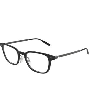 Montblanc Mb0467Ol 013 Optical Frames Injected Transparent Squared - Black