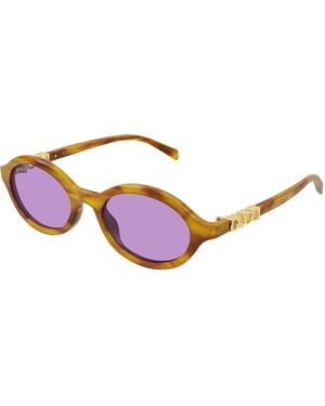 Gucci Gg2153S 004 Sunglasses Acetate Round - Black